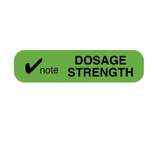 Nevs Note Dosage Strength 3/8" x 1-1/2" PAUX-5672 - main